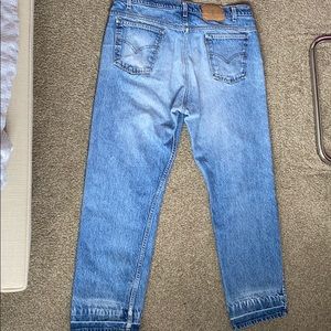 Vintage orange tab Levi’s 505 high waist mom jeans